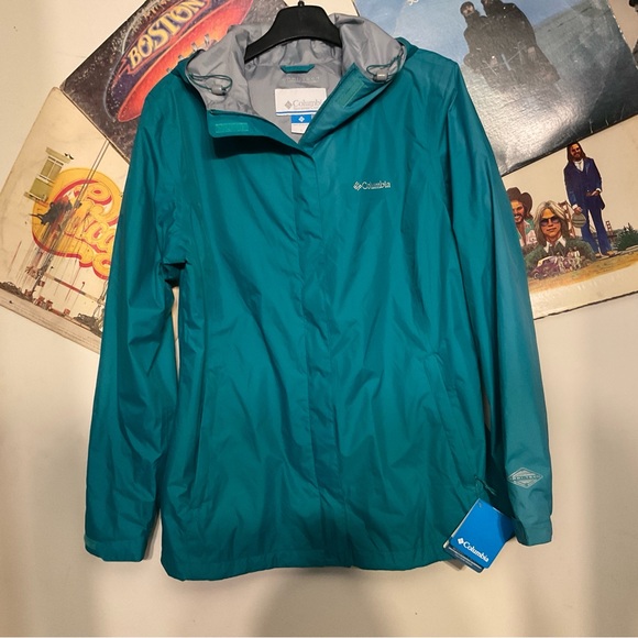 COLUMBIA ARCADIA II OMNI-TECH RAIN JACKET SZ L NEW - Picture 1 of 7